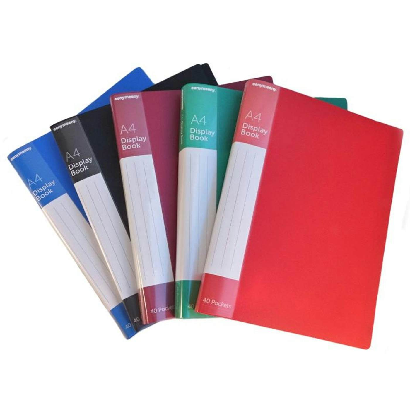 A4 CLEARFILE  40 POCKET (ASSORTED)