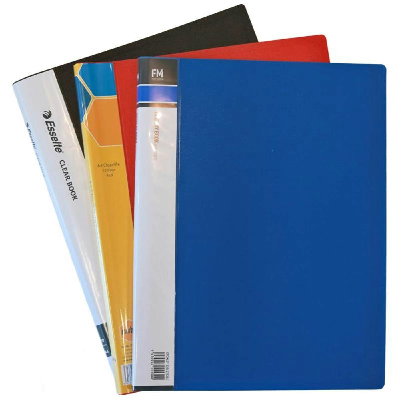A4 CLEARFILE  10 POCKET (ASSORTED)