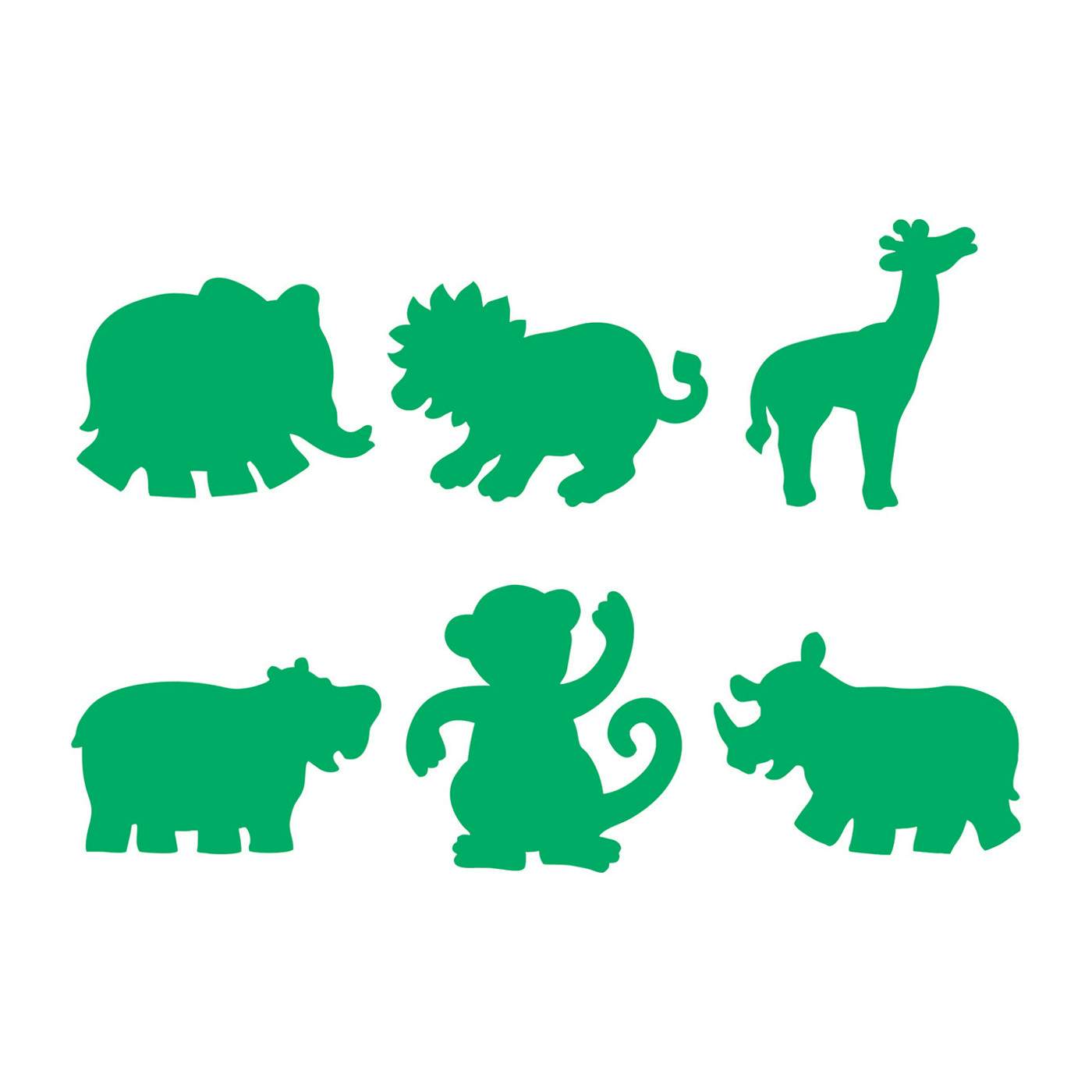JUNGLE ANIMAL STENCIL SET OF 6 Qizzle jungle-animal-stencil-set-of-6-qizzle