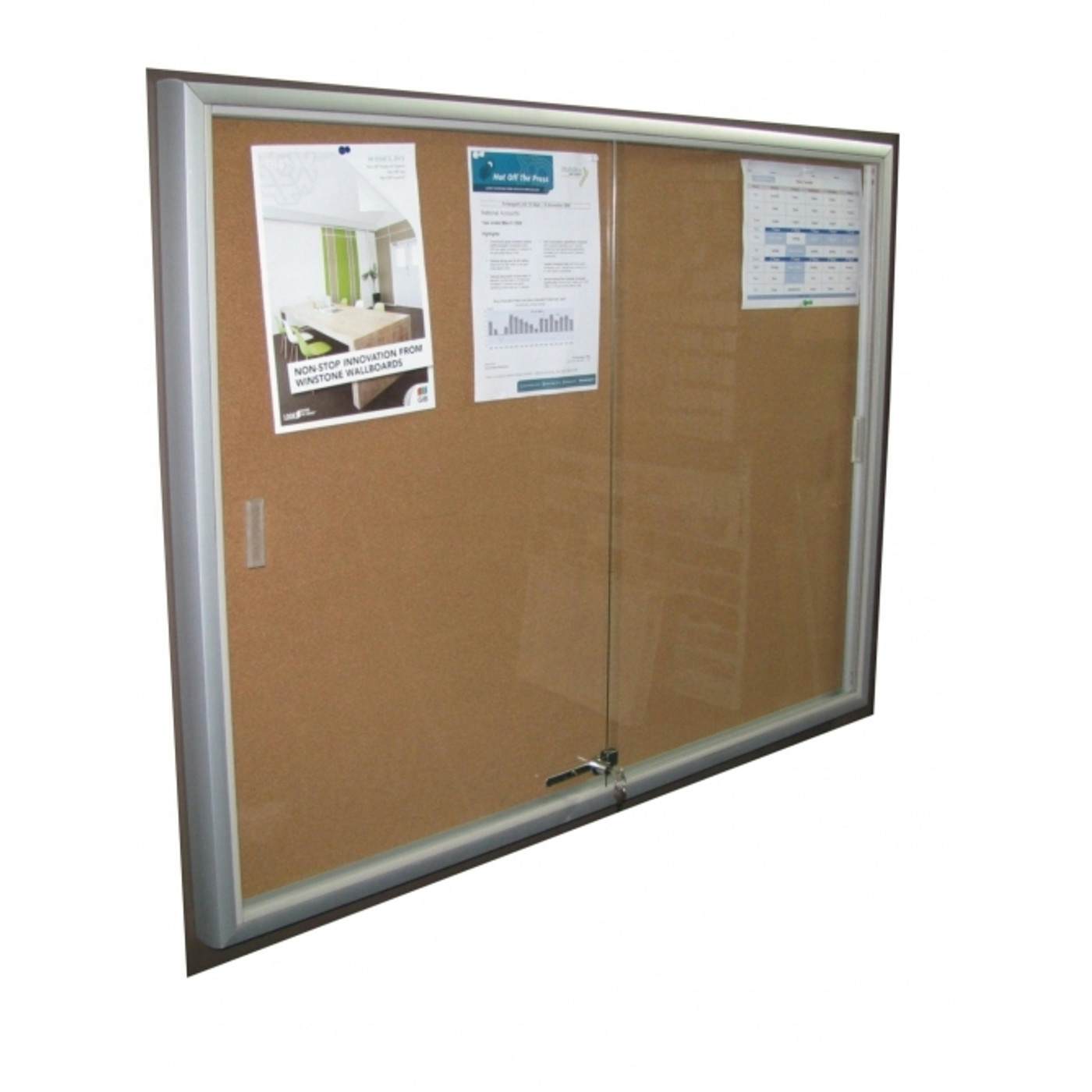 LOCKABLE NOTICE BOARD 900 X 1200MM Qizzle lockable-notice-board-900-x-1200mm-qizzle