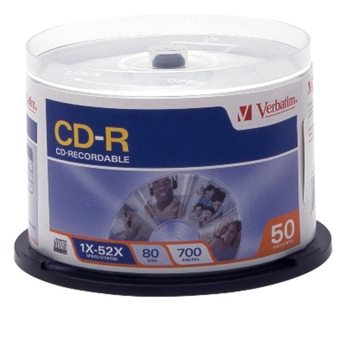 VERBATIM CD-R SPINDLE 50 PACK